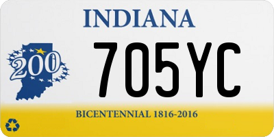IN license plate 705YC
