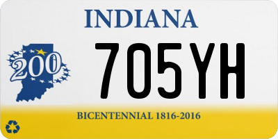 IN license plate 705YH
