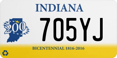 IN license plate 705YJ