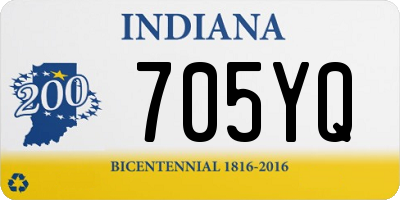 IN license plate 705YQ