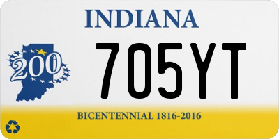 IN license plate 705YT