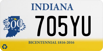 IN license plate 705YU