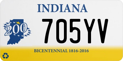 IN license plate 705YV