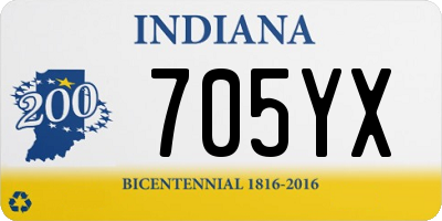 IN license plate 705YX