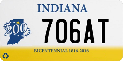 IN license plate 706AT
