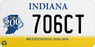 IN license plate 706CT