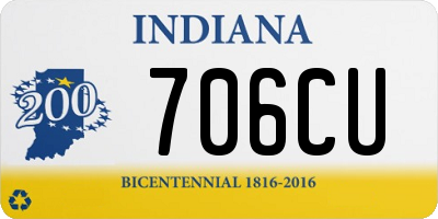 IN license plate 706CU