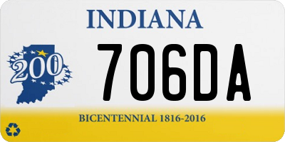 IN license plate 706DA