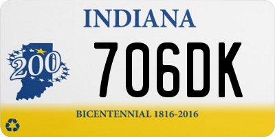 IN license plate 706DK