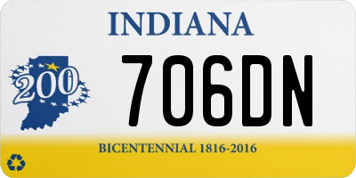 IN license plate 706DN