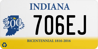 IN license plate 706EJ