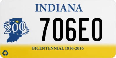 IN license plate 706EO