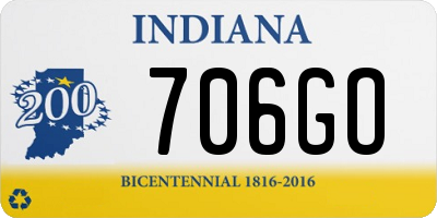 IN license plate 706GO