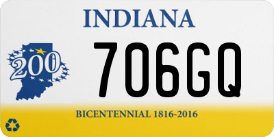 IN license plate 706GQ