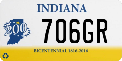 IN license plate 706GR