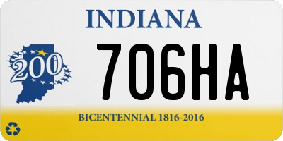 IN license plate 706HA