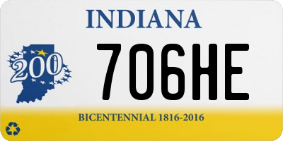 IN license plate 706HE