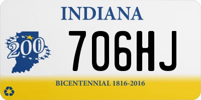 IN license plate 706HJ