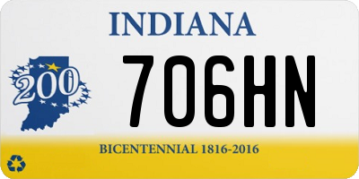 IN license plate 706HN