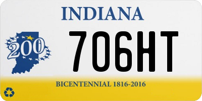 IN license plate 706HT
