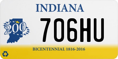 IN license plate 706HU