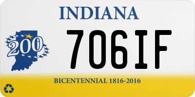IN license plate 706IF