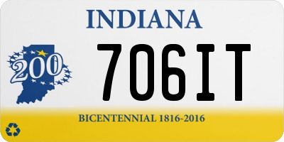 IN license plate 706IT