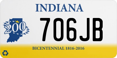 IN license plate 706JB