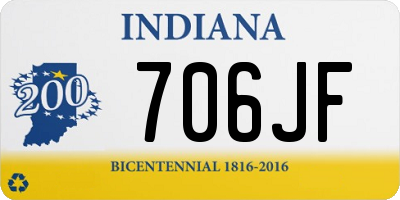 IN license plate 706JF