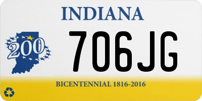 IN license plate 706JG