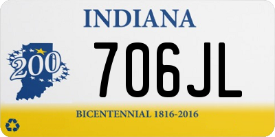 IN license plate 706JL