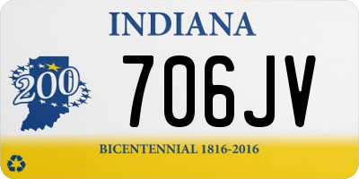 IN license plate 706JV