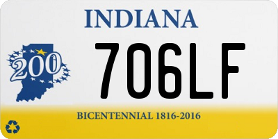 IN license plate 706LF