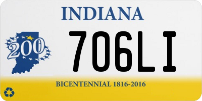 IN license plate 706LI