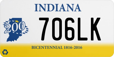 IN license plate 706LK