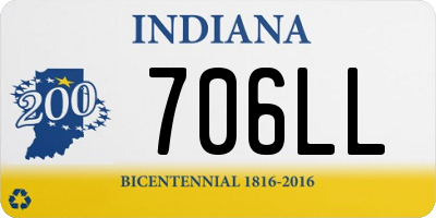IN license plate 706LL