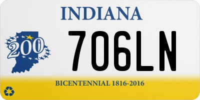 IN license plate 706LN