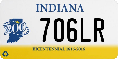 IN license plate 706LR