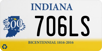 IN license plate 706LS
