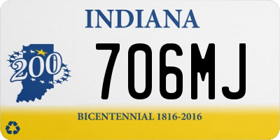 IN license plate 706MJ