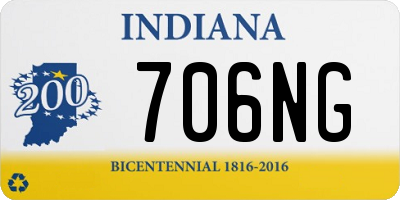 IN license plate 706NG