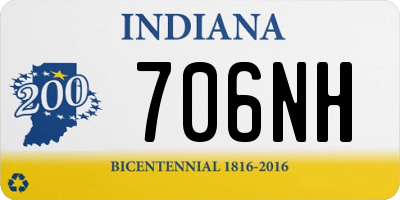 IN license plate 706NH