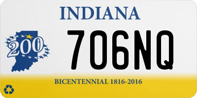 IN license plate 706NQ