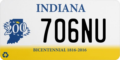 IN license plate 706NU