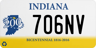 IN license plate 706NV