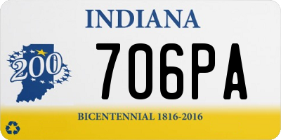 IN license plate 706PA