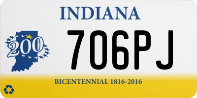 IN license plate 706PJ