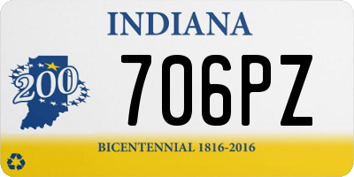 IN license plate 706PZ
