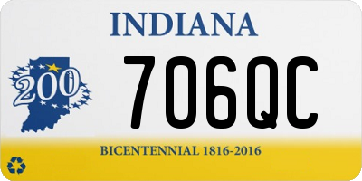 IN license plate 706QC