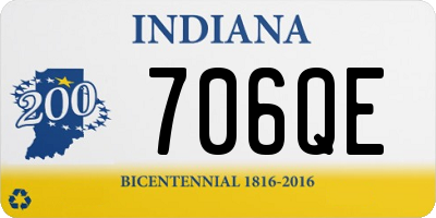 IN license plate 706QE